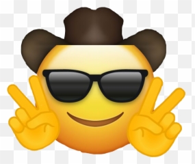 emoji cowboy peace freetoedit - Sticker by Maggie Cowboy Emoji Peace Sign