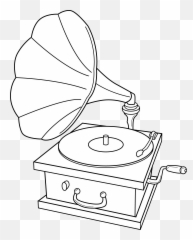 Wwii Drawing Old Fashioned Transparent U0026 Png Clipart Free - Cartoon Old Fashioned Record Player Emoji,Record Player Emoji