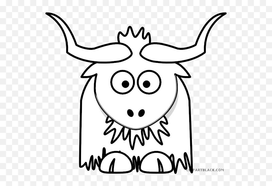 Yak Clipart Clip Art Yak Clip Art - Cartoon Yak Png Emoji,Yak Emoji