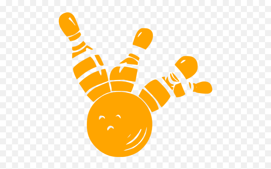 Orange Bowling Icon - Bowling Png Orange Color Emoji,Bowling Emoticon