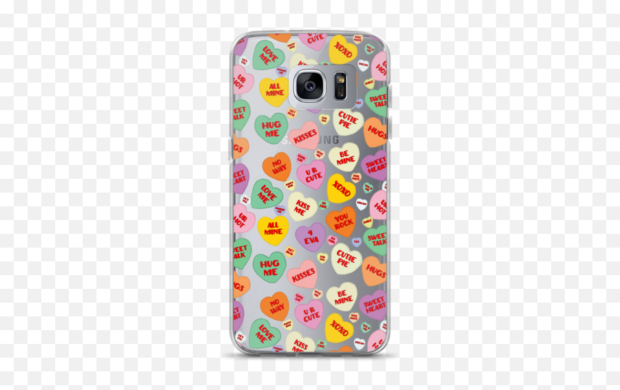 Candy Hearts Samsung Case Kawaii - Life Online Store Iphone Emoji,Anchor Emoticon