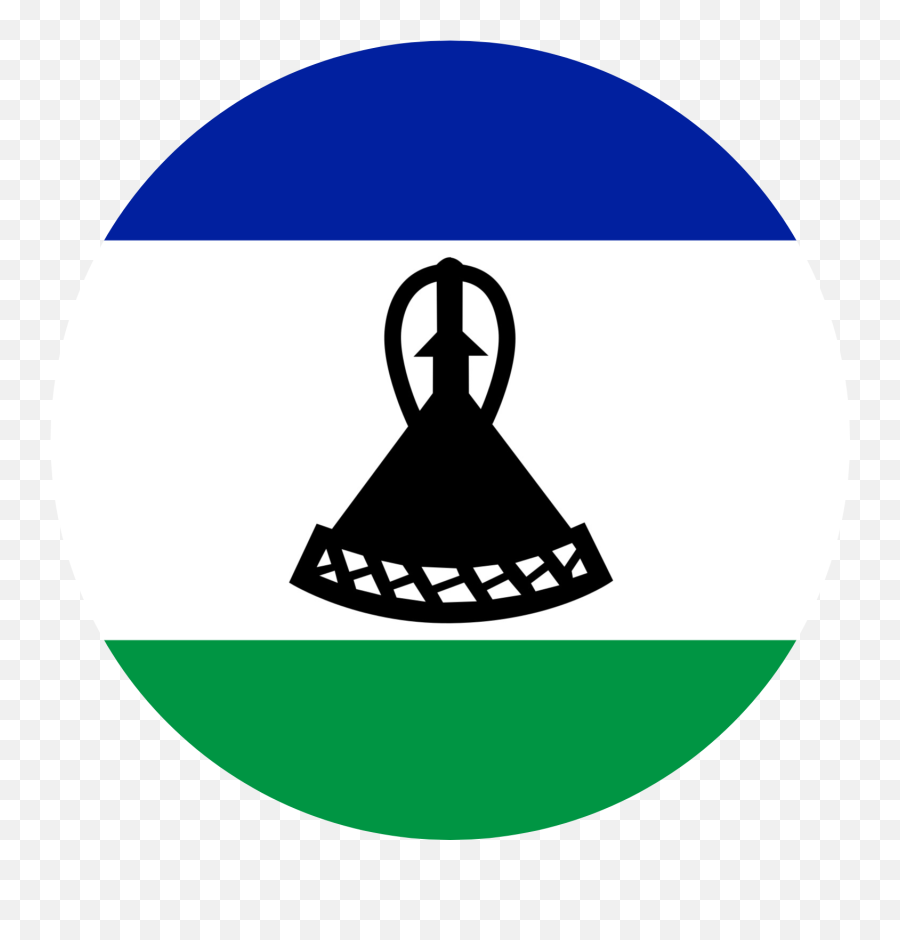 Lesotho Flag Emoji - Lesotho Flag Round,Ud83c Emoji