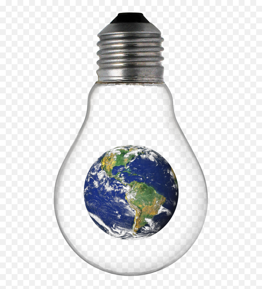 Bulb Stickers - Transparent Background Earth Globe Emoji,Lightbulb Emoji