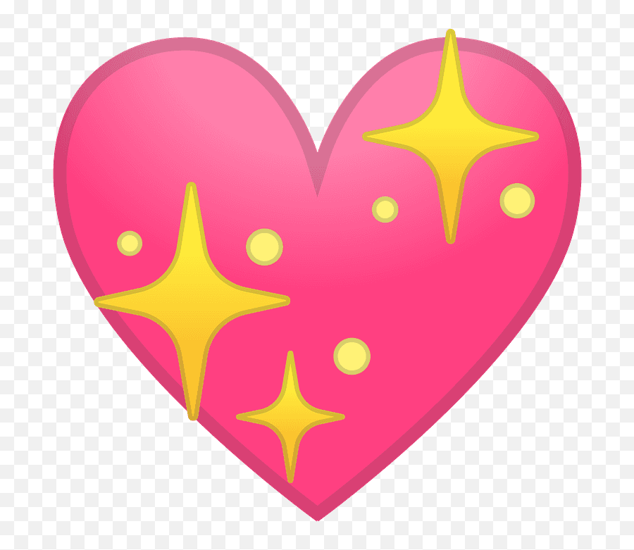 Sparkling Heart Emoji Clipart - Sparkling Heart Emoji Png,Growing Heart Emoji