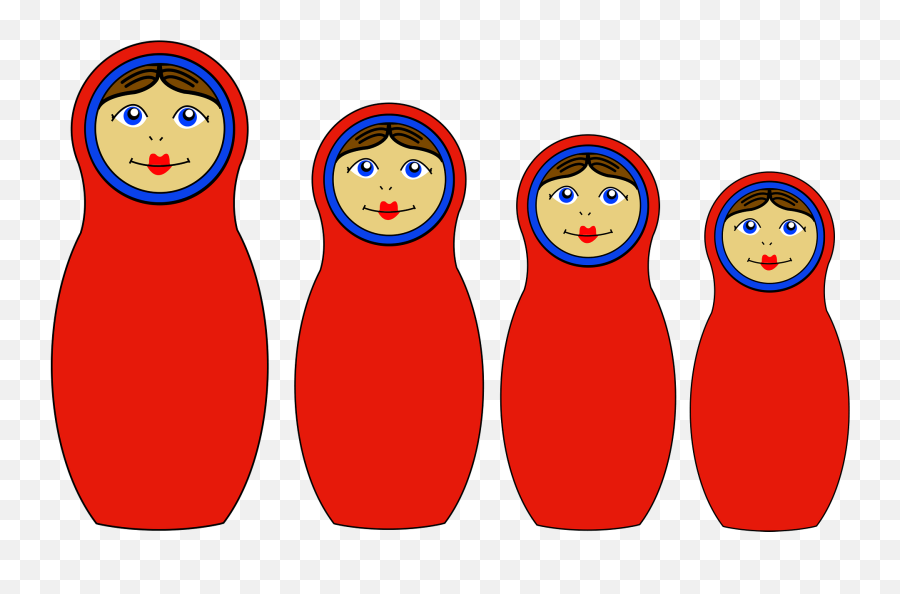 Red Matrioshka Dolls Clipart - Matrioskas Png Emoji,Doll Emoji