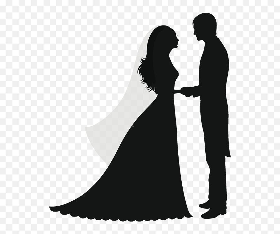 Popular And Trending Married Stickers On Picsart - Simple Wedding Couple Silhouette Emoji,Married Emoji