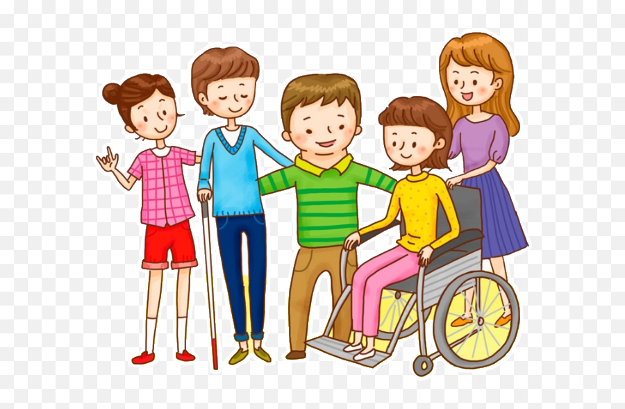 Disability Wheelchair Disabled Friends - Person With Disability Clipart Emoji,Wheelchair Emoji Meme