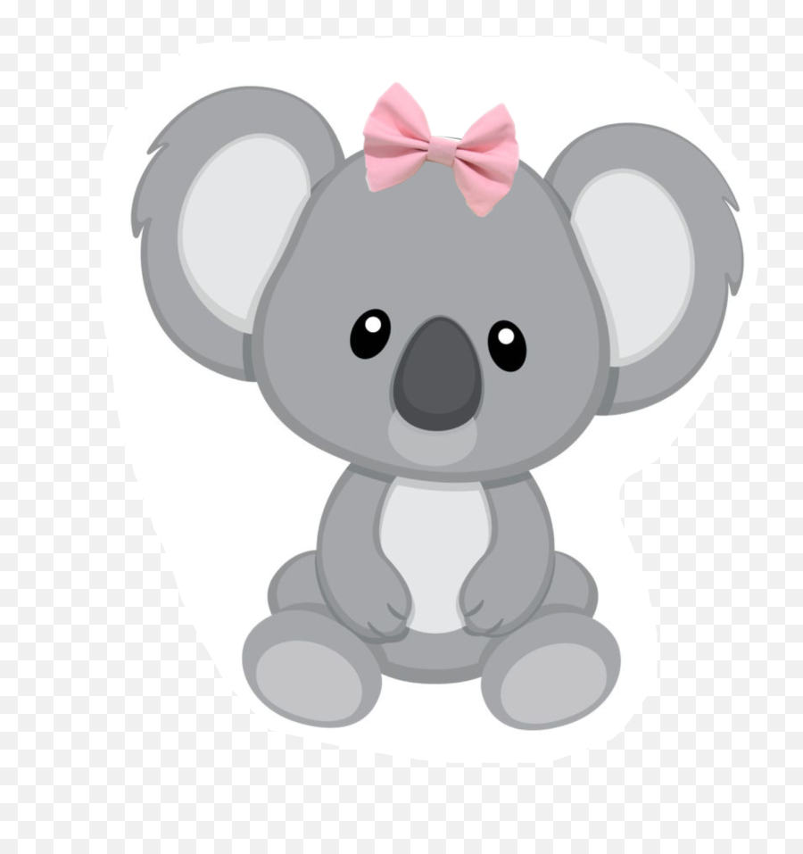 Bow Koala Bear Girl Family - Cute Koala Clip Art Emoji,Koala Bear Emoji
