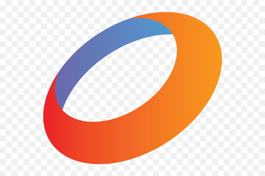 Red Orange Blue Circle Ring Logo - Half Circle Logo Red Emoji,Blue Circle Emoji
