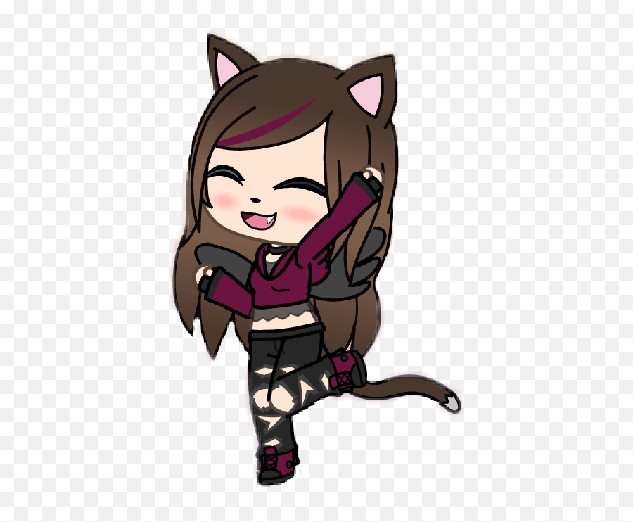 Gachagirl Gachalife Girl Catgirl Kitten - Gacha Life Cat Girl Emoji,Catgirl Emoji