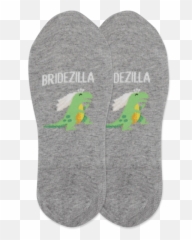 Womens Bridezilla No Show Socks - Parakeet Emoji