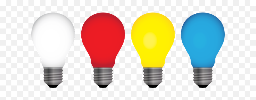 Free Illumination Background - Colour Light Bulb Png Emoji,Sun Light Bulb Hand Emoji