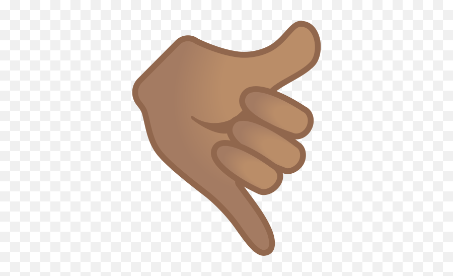 Call Me Hand Emoji With Medium Skin Tone Meaning And - Hand Call Icon,A Okay Emoji