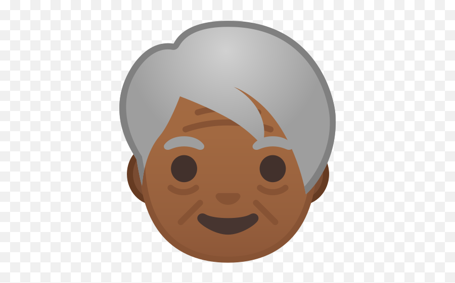 Older Adult Medium Dark Skin Tone - Android Emoji Old Man,Free Adult Emojis