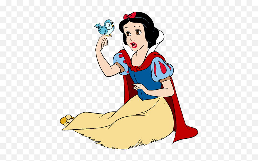 Snow White Bird Clipart - Snow White And Bird Emoji,Snow White Emoji