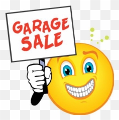 Around Town News - Garage Sale Sign Emoji