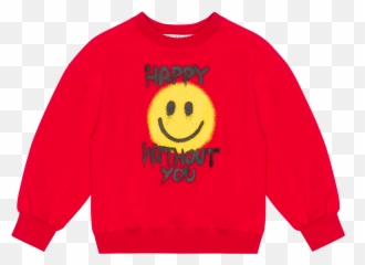 Kids Spray Me Smiley Sweatshirt Emoji,G Emoticon