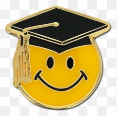 Smiley Scholar Badge - Emblem Emoji