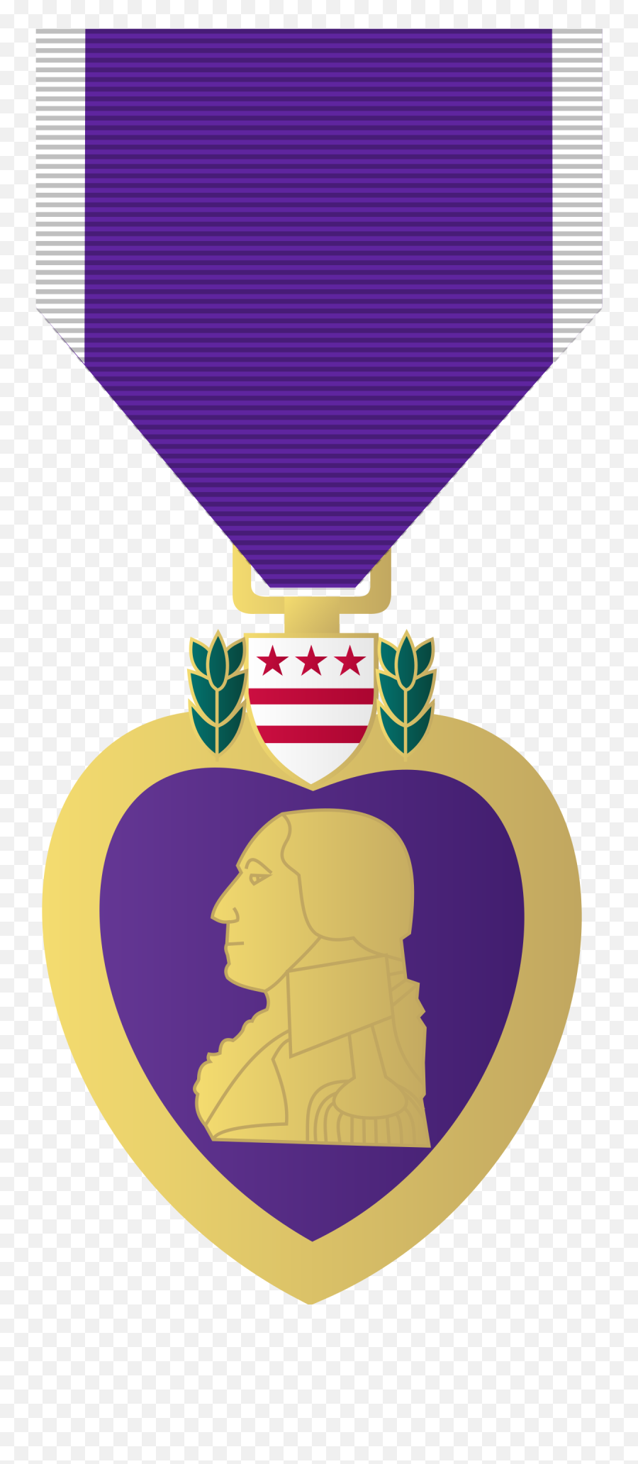 Purple Heart - Wikipedia Purple Heart Badge Military Emoji,Army Salute Emoji