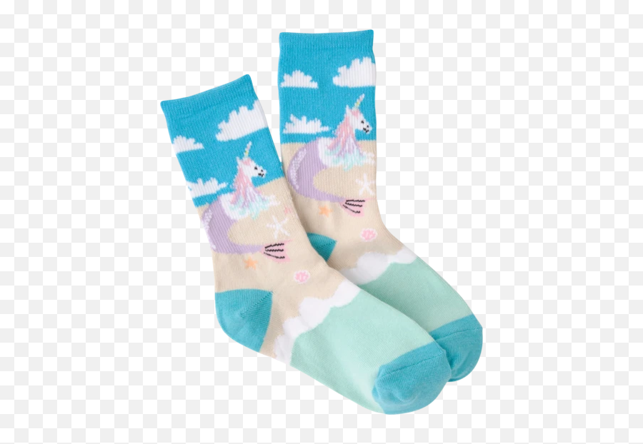 New Arrivals Socks - Sock Emoji,Teal Ribbon Emoji