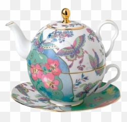 Teapot Tea Kettle Sticker By - Wedgwood Butterfly Bloom Tea Set Emoji,Teapot Emoji