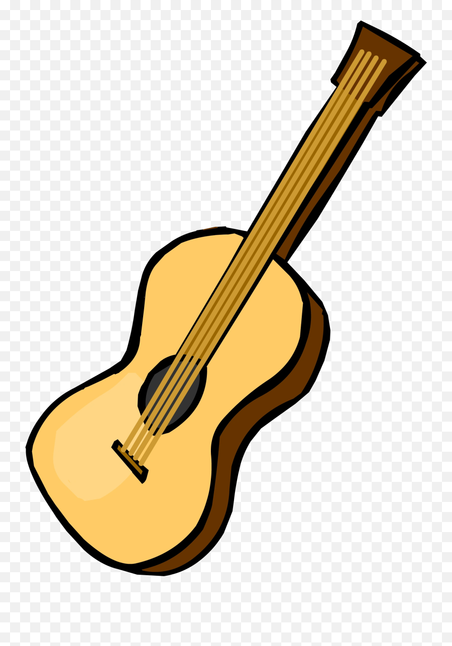 Acoustic Guitar - Club Penguin Acoustic Guitar Emoji,Acoustic Guitar Emoji