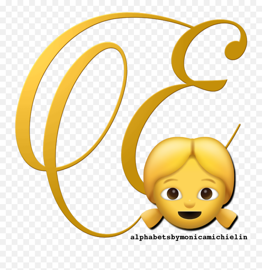 Blonde Girl Emoticon Emoji Alphabet Png - Happy,Emojip