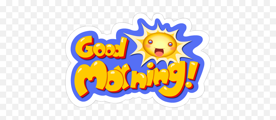 Download Good Morning Stickers - Good Morning Png Sticker Emoji,Good Morning Emoji