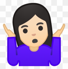 Skin Clipart Tone Transparent Free For - Shrug Emoji