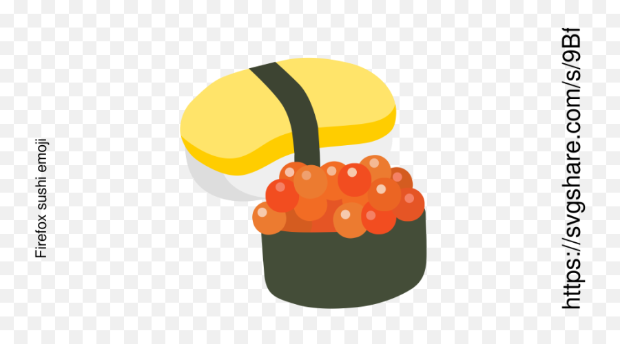Firefox Sushi Emoji - Transparent Background Sushi Emoji Png,Firefox Emoji