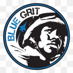 Blue Grit Podcast Features Stories Of Resilience Strength - Logo Emoji