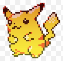 Pokemon Sticker Pikachu Yellow - 8 Bit Png Emoji