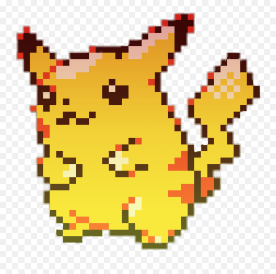 Pokemon Sticker Pikachu Yellow - 8 Bit Pokemon Png Emoji,8 Bit Emoji