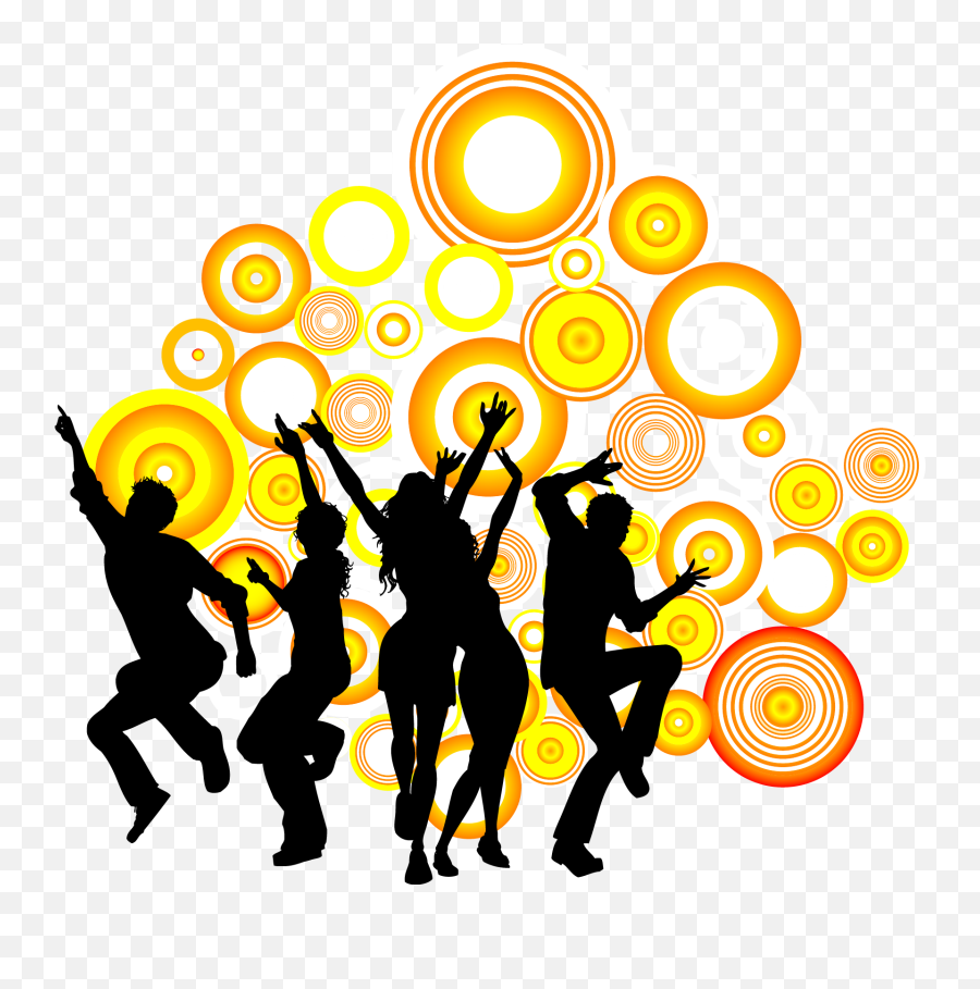 Dance Party Silhouette Royalty - Dance Background Images Png Emoji,Dance Party Emoji