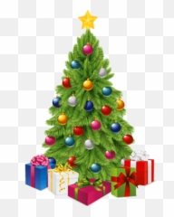 Christmas Santa Emoji Transparent Png - Tree Clipart