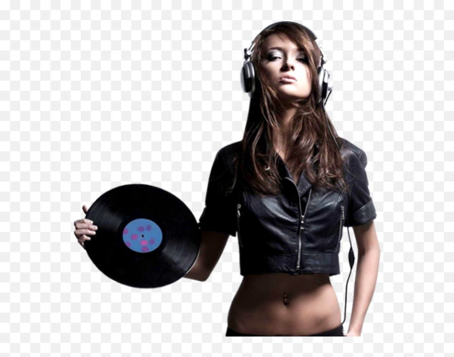 Disc Jockey Png - Women Dj With Headphone Emoji,Record Player Emoji