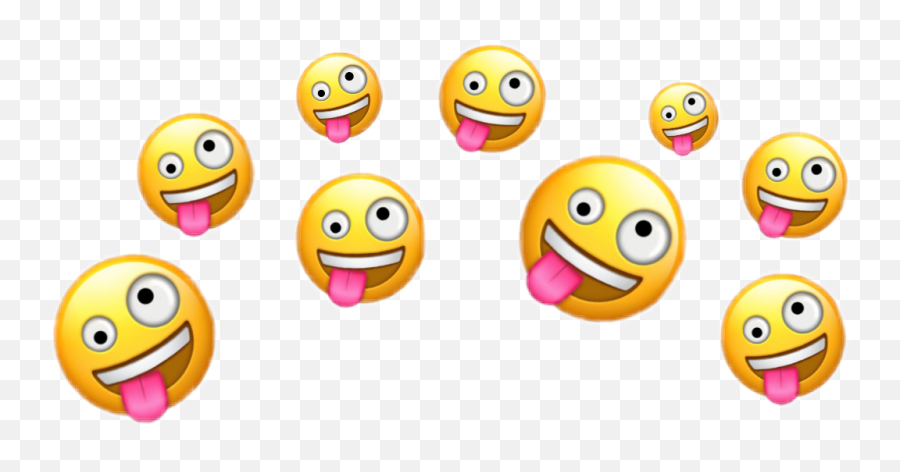 Emotion Emoji Emojiface Smile Crazy Happy - Smiley,Crazy Emoji Face