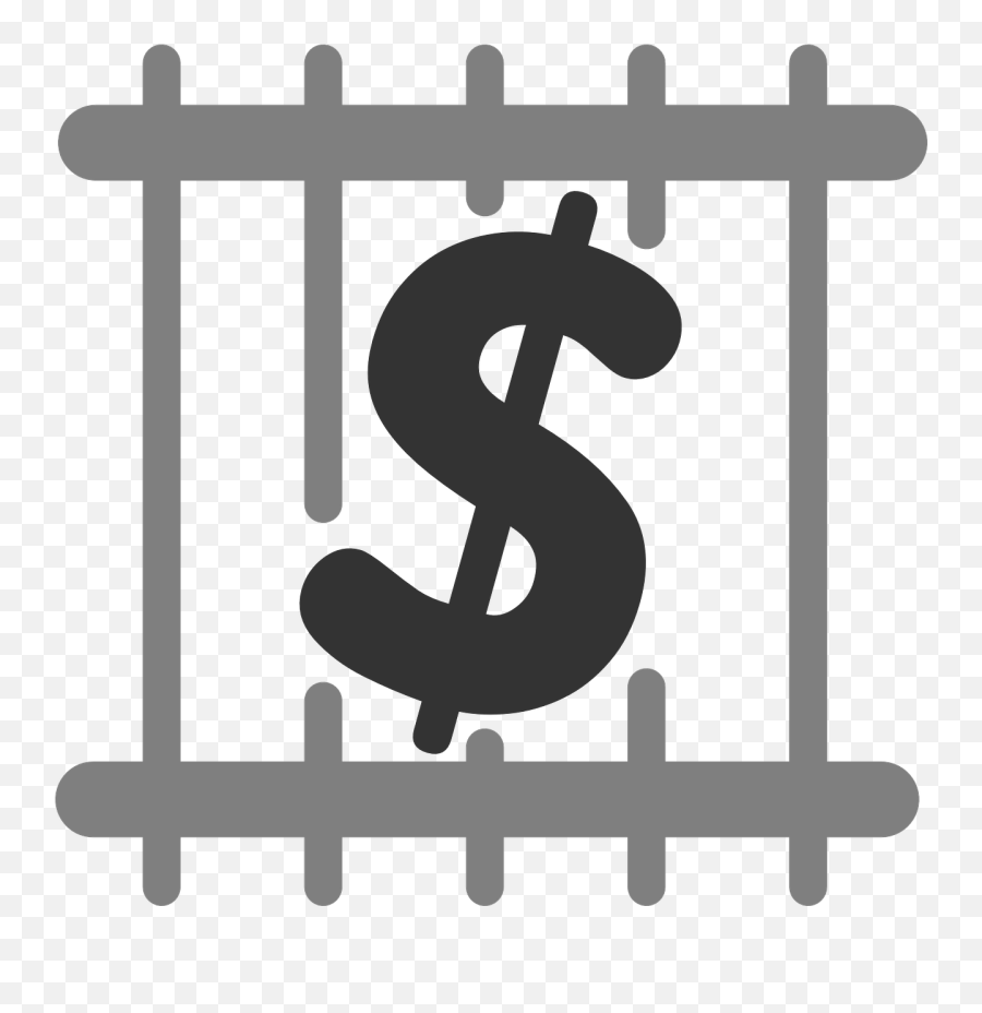 Jail Pay Fine Symbol Sign - Jail Clipart Emoji,Gavel Emoji Copy