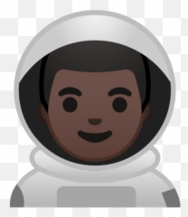 Man Astronaut Emoji With Dark Skin Tone Meaning And - Astronaut Emoji,Black Moon Emoji