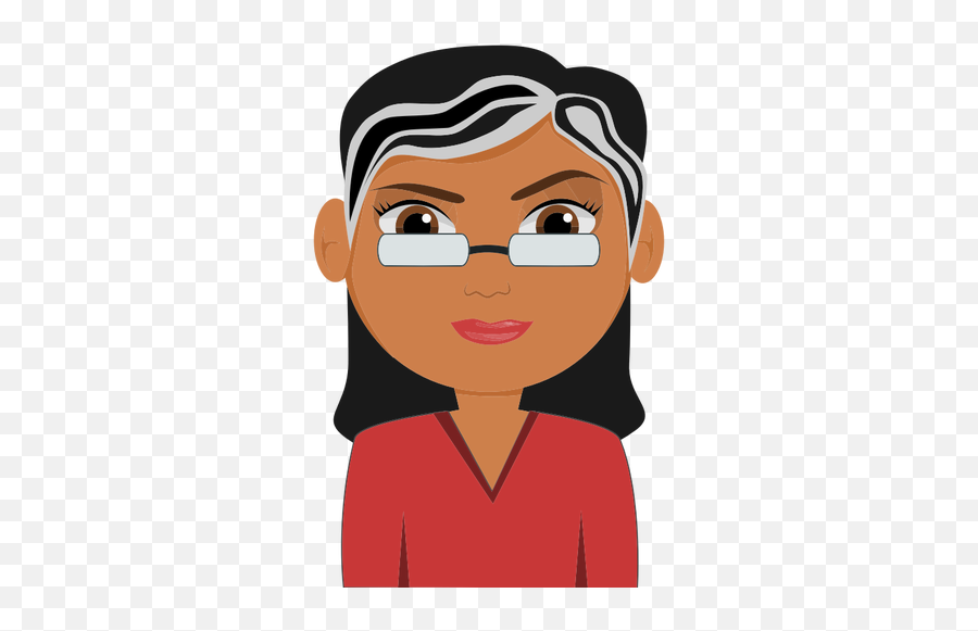 Cartoon Woman - Cartoon Of A Woman With Glasses Emoji,Scottish Terrier Emoji