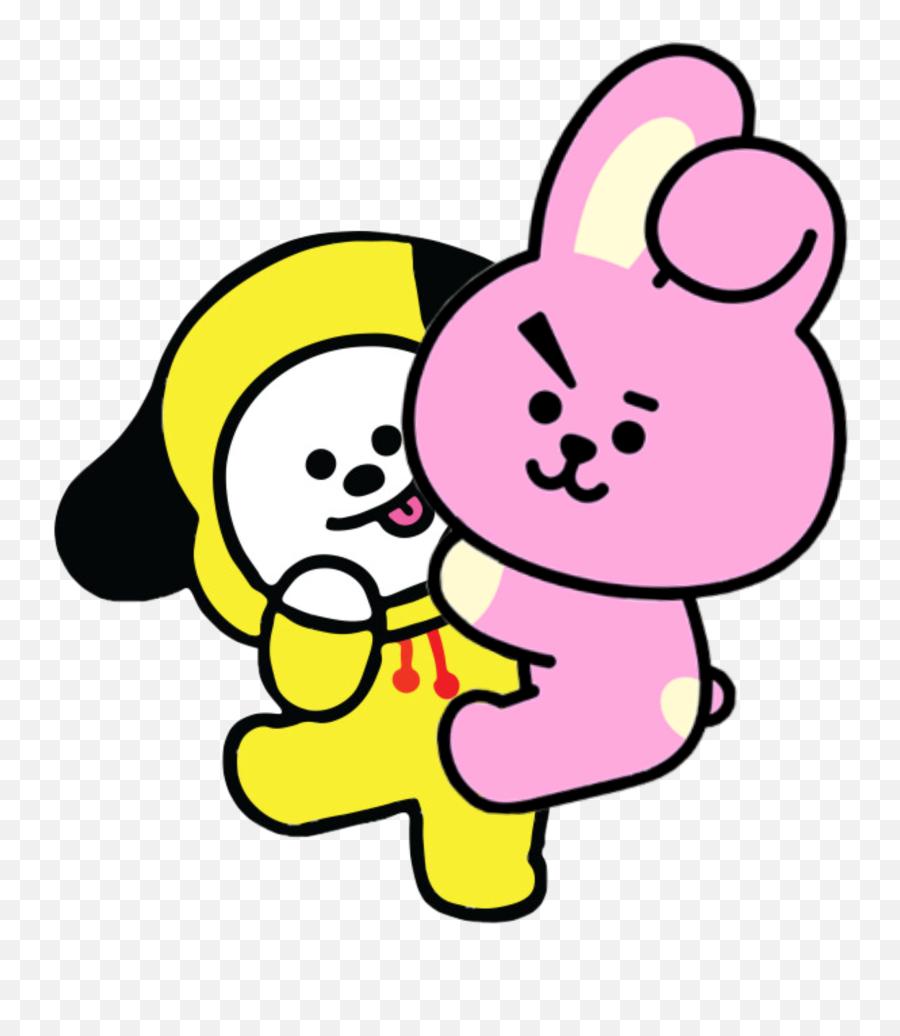 Cooky Chimmy Bt21 Bts Kpop Characters - Bt21 Cooky And Chimmy Emoji,Bts Emoji Characters