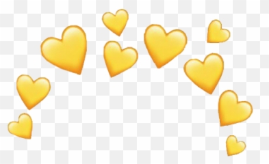 Corazon Amarillo Corazón Cora Corona - Transparent Hearts Emoji Png,Emoji De Corona