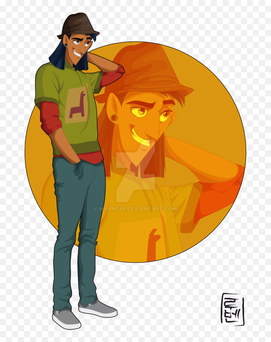 Disney Goes To Uni - Kuzco Ein Königreich Für Ein Lama Emoji,Tinkerbell Emoji Copy And Paste