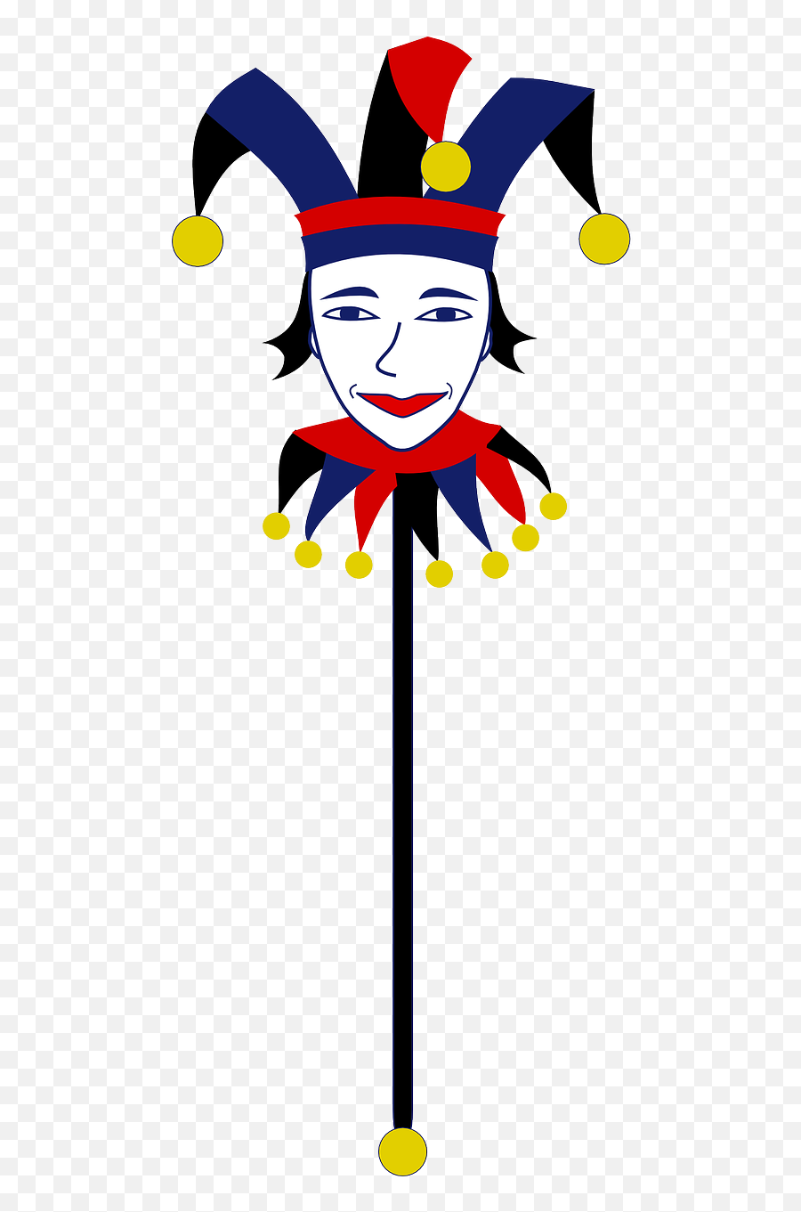 Joker Clown Bauble Bells Fool - Marotte Png Emoji,Court Jester Emoji