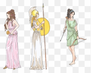 Ancient Bow And Arrows Female - Goddess Greek Emoji