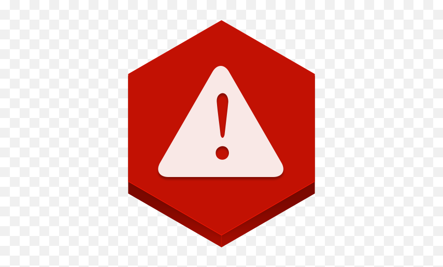 Warning Icon Hex Iconset Martz90 - Red Warning Icon Png Emoji,Warning Emoji
