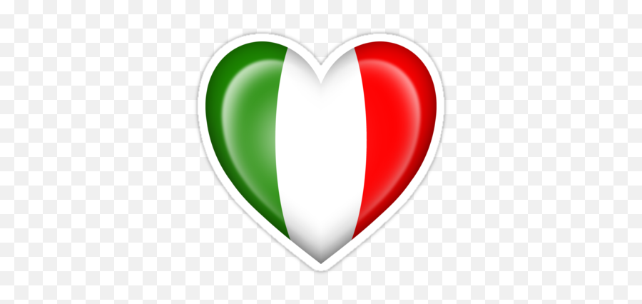 Stickers By Jeff Bartels Redbubble - Italian Flag Heart Png Emoji,Italian Flag Emoji