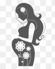 Pregnant Silhouette Clipart Png - Imágenes De Silueta De Mujer Embarazada Emoji,Pregnant Emoji