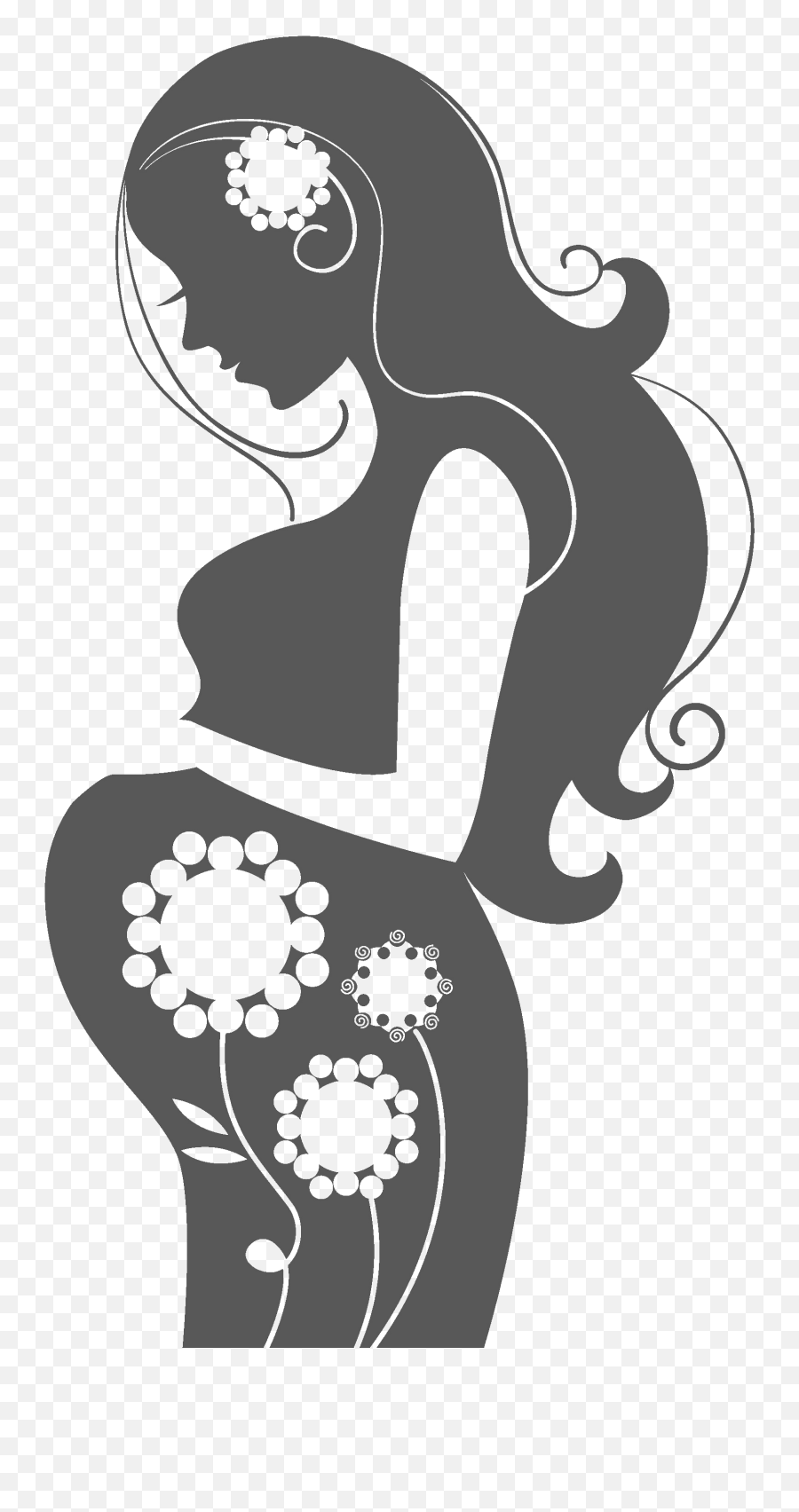 Pregnant Silhouette Clipart Png - Imágenes De Silueta De Mujer Embarazada Emoji,Pregnant Emoji