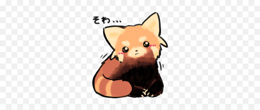 Raccoon Redpanda Red Panda Orange Brown - Cartoon Emoji,Red Panda Emoji